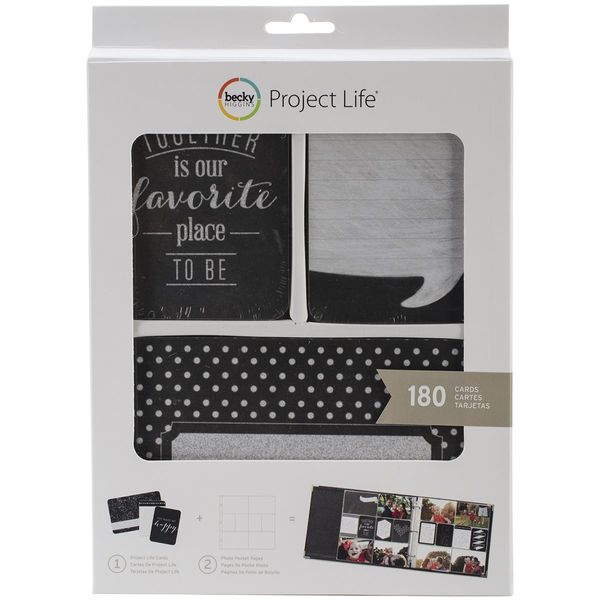 Becky Higgins Project Life Value Kits-Good Times (180 Pieces), Black White, Pest Repeller v.409