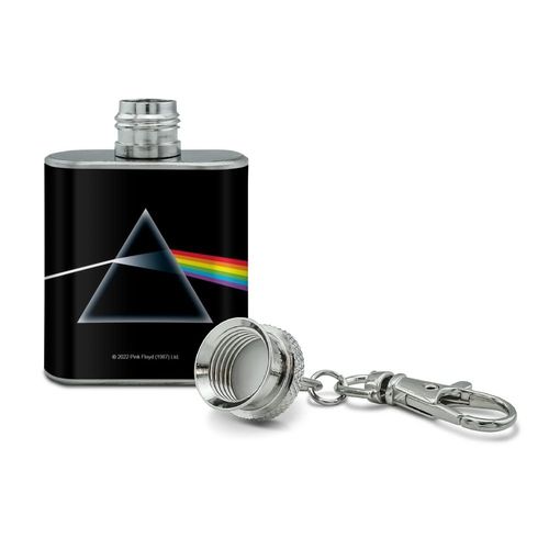 Pink Floyd Dark Side Stainless Steel 1oz Mini Flask Key Chain