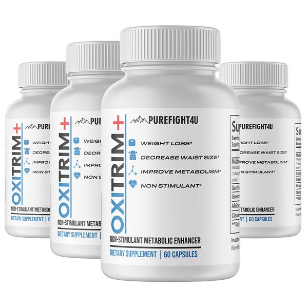 OXITRIM+ Dietary Supplement 4 Bottles 240 Capsules