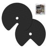 Hardcometrue Lazy Susan (2 Pack) Black Shelf Liner, Modern Kitchen organizer
