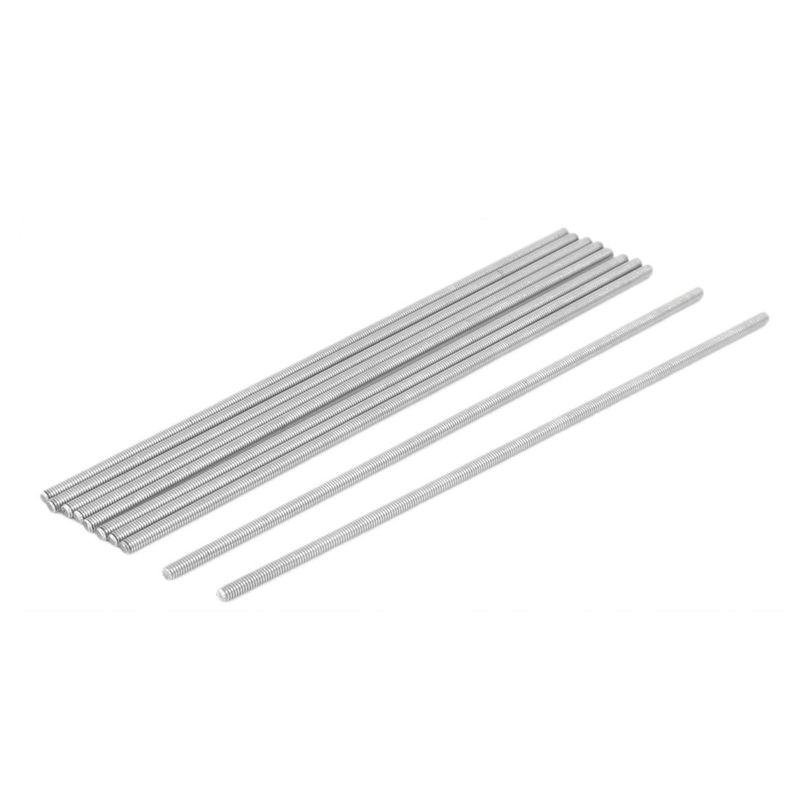 Uxcell Fully Threaded Rod M10 X 30mm 1.5mm Thread Pitch 304 Stainless Steel Right Hand Threaded Rods Bar Studs 15 Pack