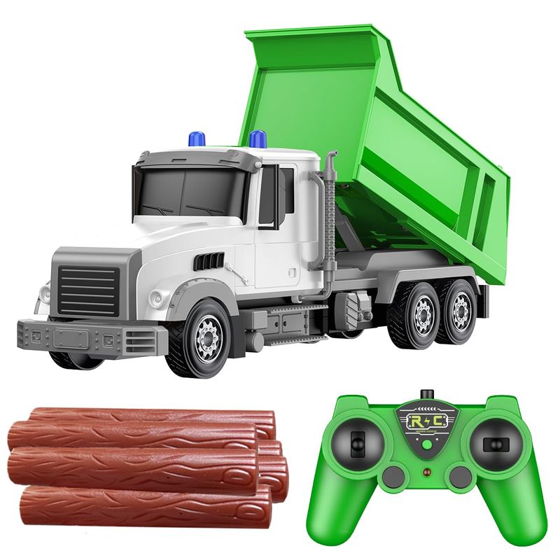 CALEST Remote Control Construction Dump Truck Toy RC Vehicle,6 Channel ...