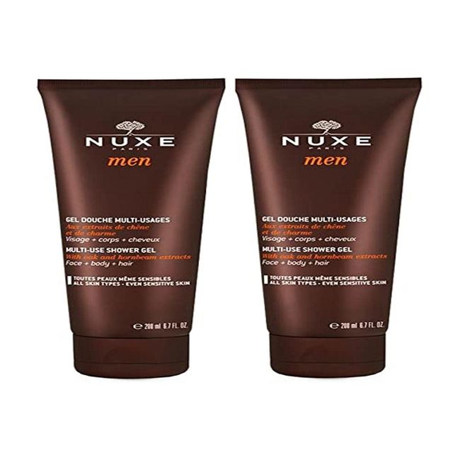 Nuxe Nuxe Men Gel Douche Shower Gel Duş Jeli 2x200 ml 1 Paket