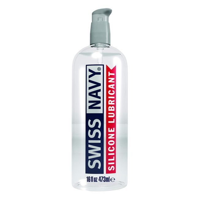 Swiss Navy Premium Silicone-Based Personal Lubricant & Lubricant Sex Gel for Couples, 16 oz.