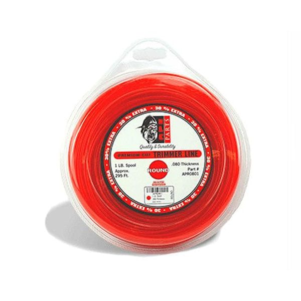 APE Partz .095 Trimmer Line 1 lb 295 ft Spool Refill, Round, Red