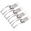 sourcing map 3.25-inch Iron Spring Loaded Toggle Latch Catch Clamp Clip for Trunk Case Box Chest - 4 Pcs
