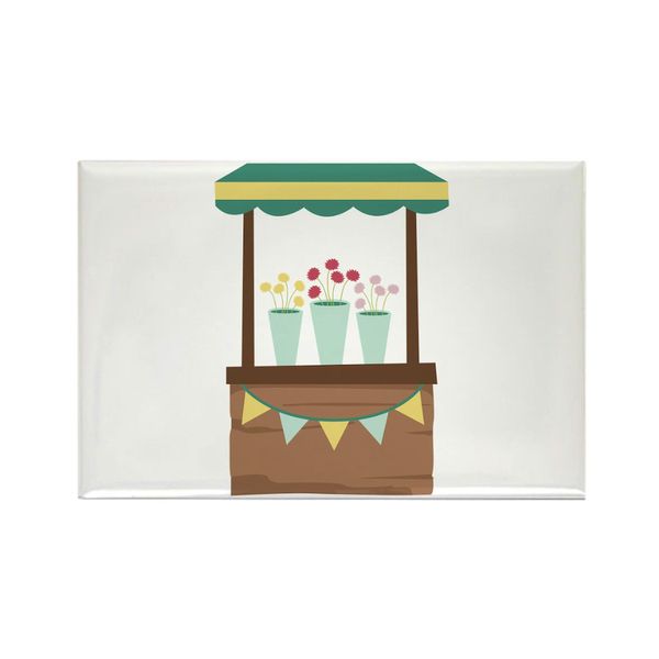 CafePress Flower Stand Magnets Rectangle Magnet, 3"x2" Refrigerator Magnet