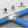 Supply Giant QQUF0100-5 Plastic PEX Poly Alloy Tee Barb Pipe Fitting 1'' White (5 Pack)