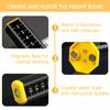 SAMIQU 2Pcs Ceiling and Floor Tile Ruler - Leveling Ruler with Magnetic Base, Gradienter Horizontals Line Leveling Tool (Black)