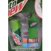 Mountain Dew Flavored Keychain Lip Set - 1 Large/2 Small Lip Balms + Holder