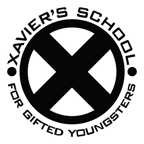 Yoonek Graphics Xavier's School Mutant Decal Sticker (10" Height, Black)