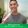 Brushmo e-Series Total Clean Replacement Toothbrush Heads, Compatible with Philips Sonicare Screw-on Electric Toothbrush Handles, 6 Compact Heads, Medium Firm Dupont Bristles, BM716, White