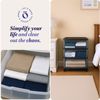 HOMZ 3-Drawer Cart Organizers with Removeable Wheels, Medium, Black & Clear