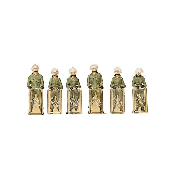 Preiser 10395 German BGS Mobile Operations (6) Exclusive Figure Set