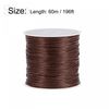 uxcell Elastic String Stretchy Cord Bracelet Thread Craft Wire Rope for Bracelets, Beading, DIY Making, Red Brown, 2 Rolls