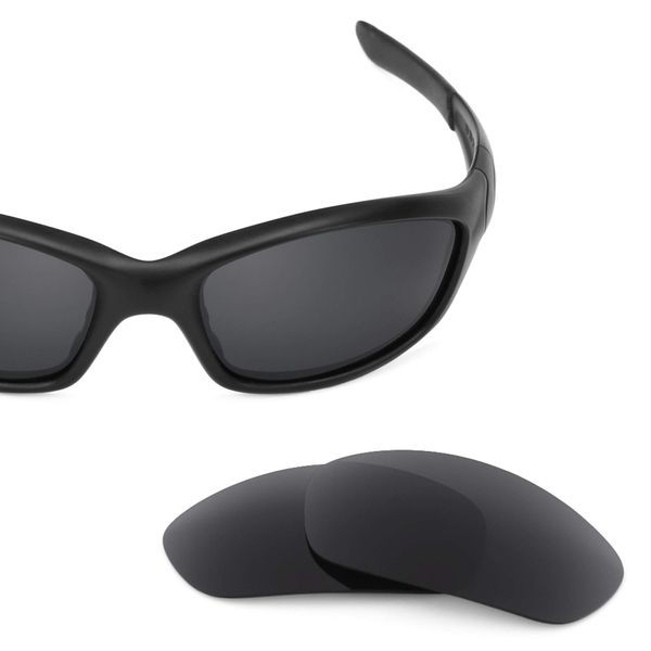 Revant Replacement Lenses Compatible With Oakley Straight Jacket (2007), Polarized, Stealth Black