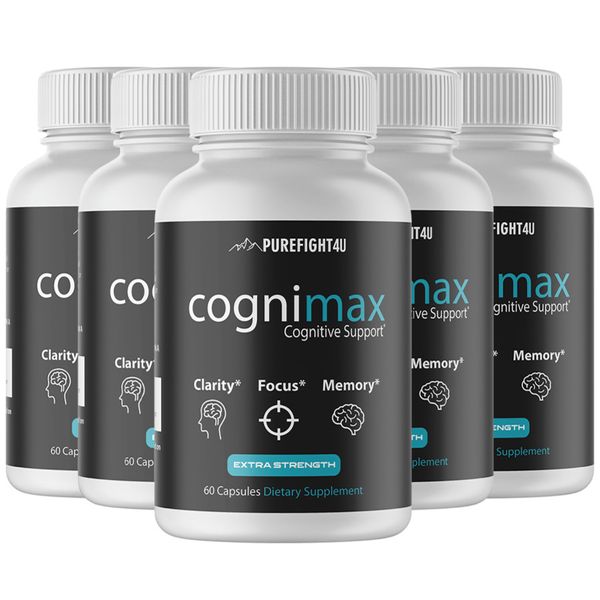 CogniMax Cognitive Support - 5 Bottles 300 Capsules