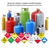ChromaLabel 2 by 2 Permanent Durable Square D.O.T. Hazard Labels, Hazard Class 3 Flammable Label, 100/Roll