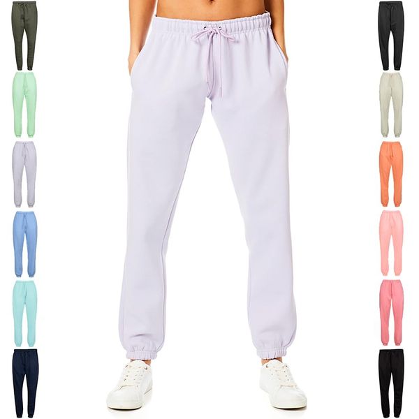 Light & Shade LSLPNT006 Women's Pastel & Brights Loungewear Sweatpants Joggers Jogging Pants Bottoms Lavender