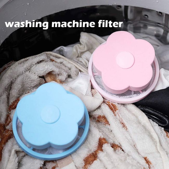 Reusable Washing Machine Lint Catcher Household Washing Machine Lint Mesh  Bag Hair Filter Net Pouch Washer Hair Catcher 