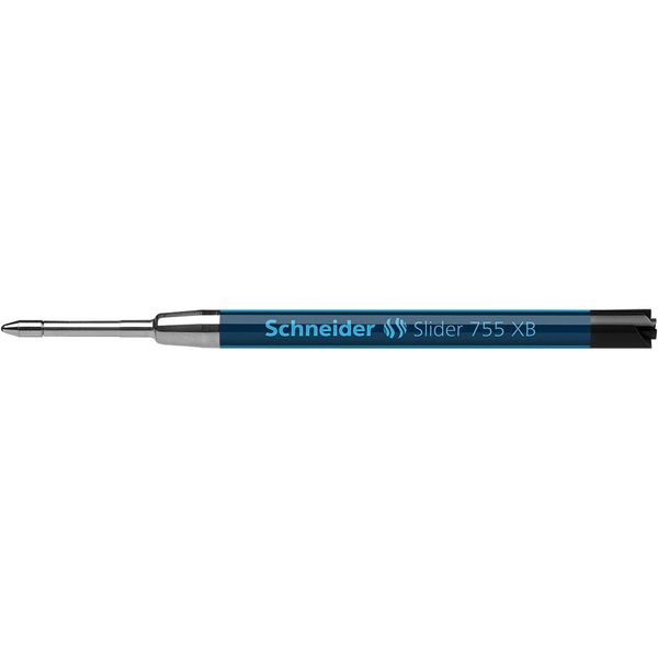 Schneider Writing Instruments Ballpoint Pen Refill Slider 755, Indelible, XB, Black, 1 Piece