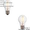 2 Pack Clear Glass 4W E27 GLS LED Light Bulb - Dimmable Warm White - 265lm 2200k