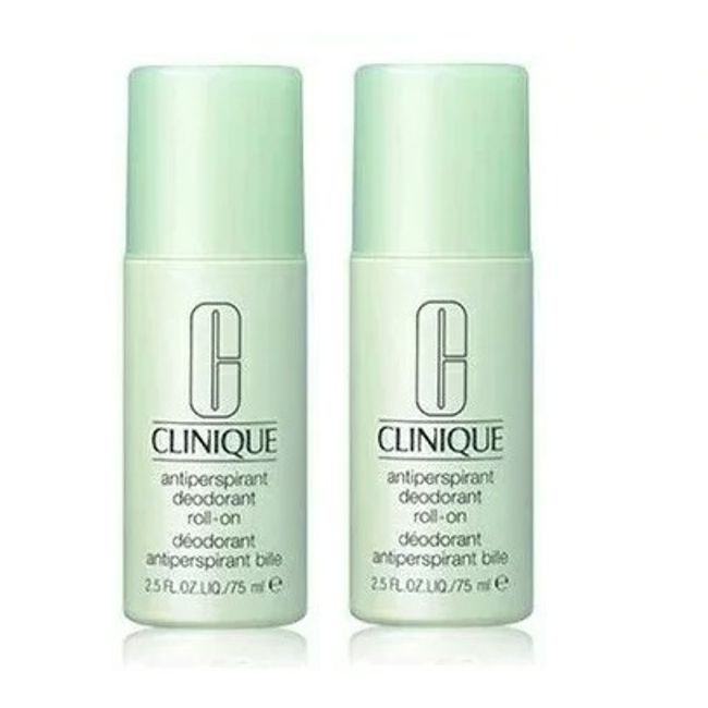 Free nationwide shipping Set of 2 Clinique Antiperspirant D Roll-on 75ml Deodorant Clinique Roll-on