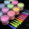 Glitter Color Acrylic Polymer Dipping Powder #2 Lemon Lime
