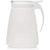 [5 PACK] EcoQuality 48oz Plastic Syrup Dispenser with Plastic Lid and Stainless