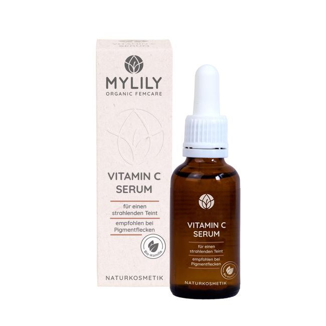 MYLILY Vitamin C Serum 10% | Natürlich & vegan | 30 ml Vitamin C Gesicht Pflege I Vitamin Serum bei Pickel und Hautunreinheiten | Für viele Hauttypen geeignet