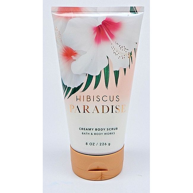 BATH & BODY WORKS PINK HIBISCUS PARADISE CREAMY BODY SCRUB 8 oz