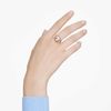 Swarovski Chroma Ring, Cushion Cut, Multicolored, Gold-Tone Plated, 55