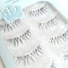 CLEAREYELASH natural False Eyelashes, Natural, 3D Sculpted, Matsuek Construction, 5 Pairs, N08 Wink
