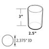 Azar Displays 2.5" Diameter Cup Display for Countertop, 20-Pack