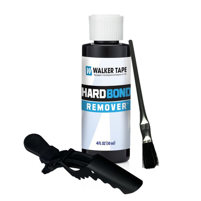 Walker Tape Co. 4oz Hard Bond Remover with Hair Clip and Brush for Foam Adhesive