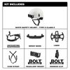 Milwaukee Bolt Ratchet Type II Class C Safety Helmet Black Vented