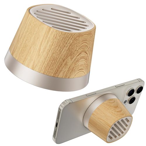 COLSUR Magnetic Bluetooth Speaker, Wireless Charger Station, Portable Mini Speaker with Charger & Phone Stand, Wireless Speakers for Kitche, Refrigerator