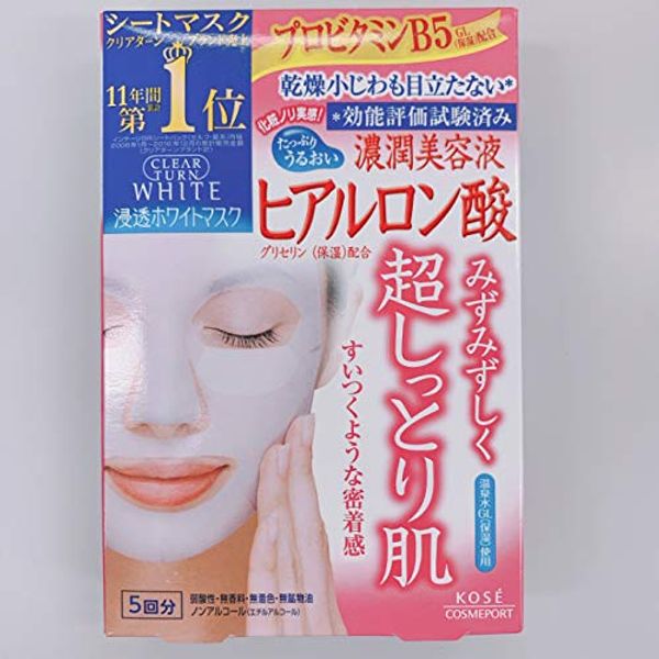 Clear Turn White Mask Hyaluronic Acid 5 Loads