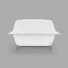 Karat Earth 6"x6" Mineral Filled PP Hinged Container(1 compartment)/e
