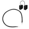 Grounding Cable, Soft, Ground Wire, High Temperature Resistant, For Connecting (B)Black))