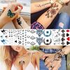 COKTAK 64 Sheets Variety Tiny Waterproof Temporary Tattoos For Men Women, Moon Star Butterfly Birds Planets Fake Tattoos For Kids Adults, Arm Neck Face Letters Temp Tattoo Temporary Tatoos Sticker Set