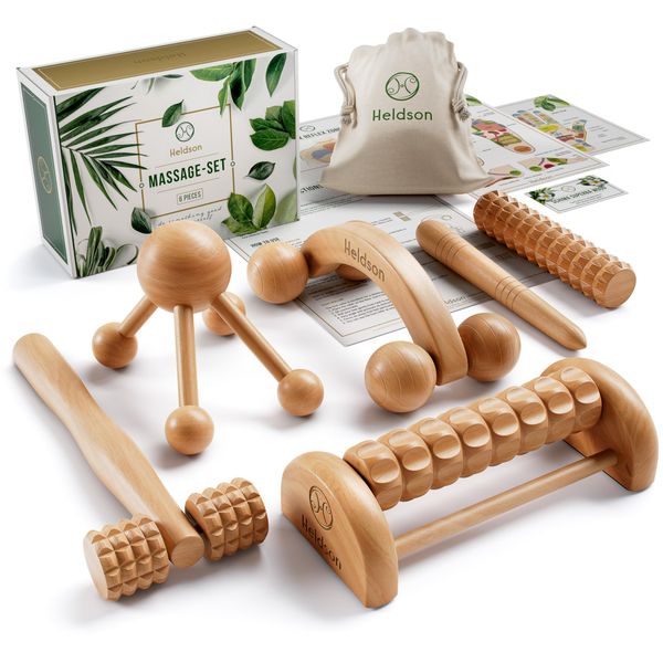 HELDSON® Wooden Massage Set FSC®100%