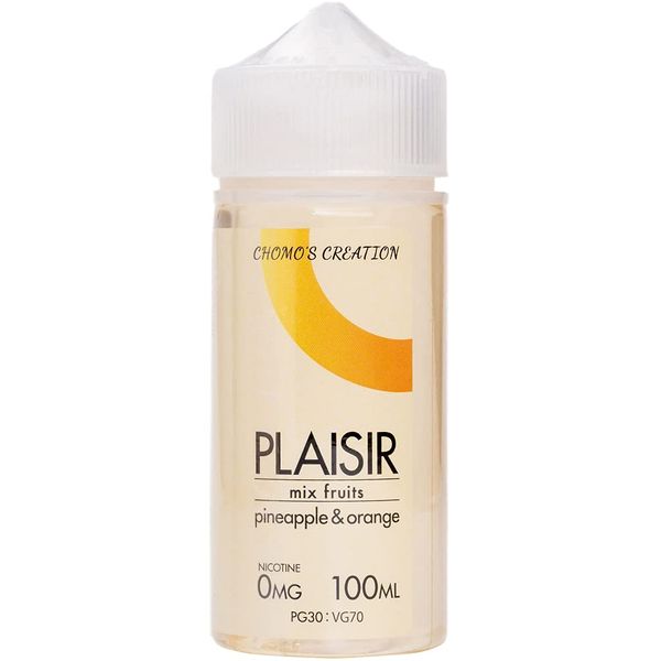 Chomo's Creation Plaisir Pineapple & Orange Liquid, Made in Japan, Large Capacity, 3.4 fl oz (100 ml) VAPE