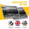2 x 7.5cm Rectangle Stickers - Wilderness Camping Tent Wild Camp Decals 37366