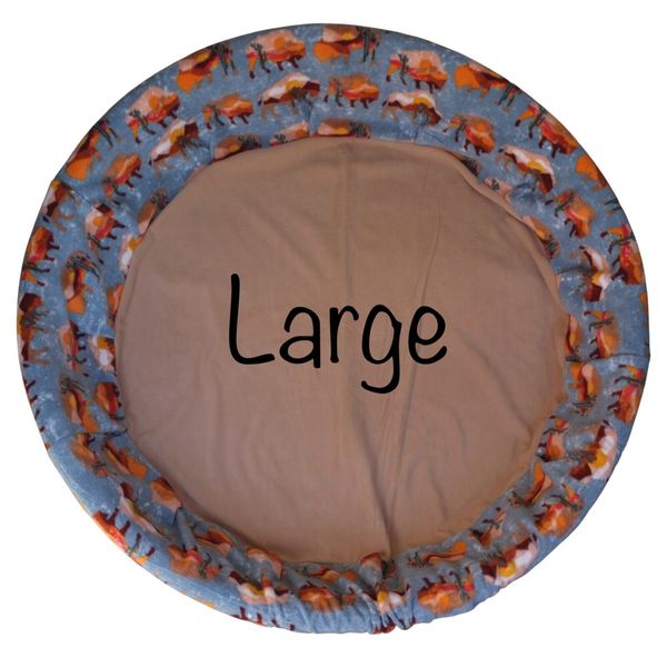 LARGE "Desert Buffalo" Handmade Fleece Whelping Kiddie Pool Liner for Puppies