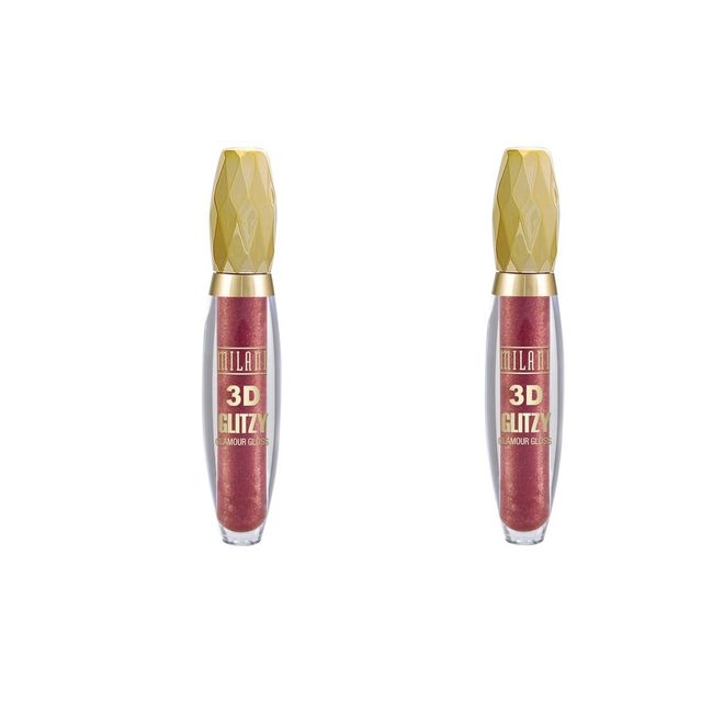 (Pack of 2) - VALUE PACK! - Milani 3D Glitzy Glamour Gloss, 45 Leading lady