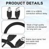 2M USB B MIDI Cable for Instruments, Compatible with Piano, MIDI Controller, Keyboard, Audio Interface, Recording, USB Microphone, and More
