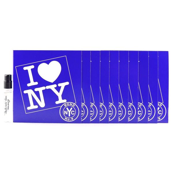 BOND NO 9 I LOVE NEW YORK HOLIDAYS 1.7ml .057fl oz x 10 SPRAY SAMPLE VIALS