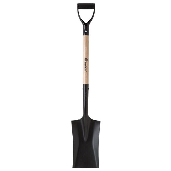 Home Plus+ 40.5 in. Steel Square Garden Spade Wood Handle (6-PACK)