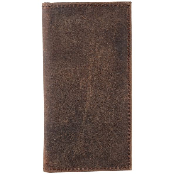 F&L CLASSIC Men's RFID Vintage Look Genuine Leather Long Bifold Wallet Checkbook Wallets,buffalo vintage leather